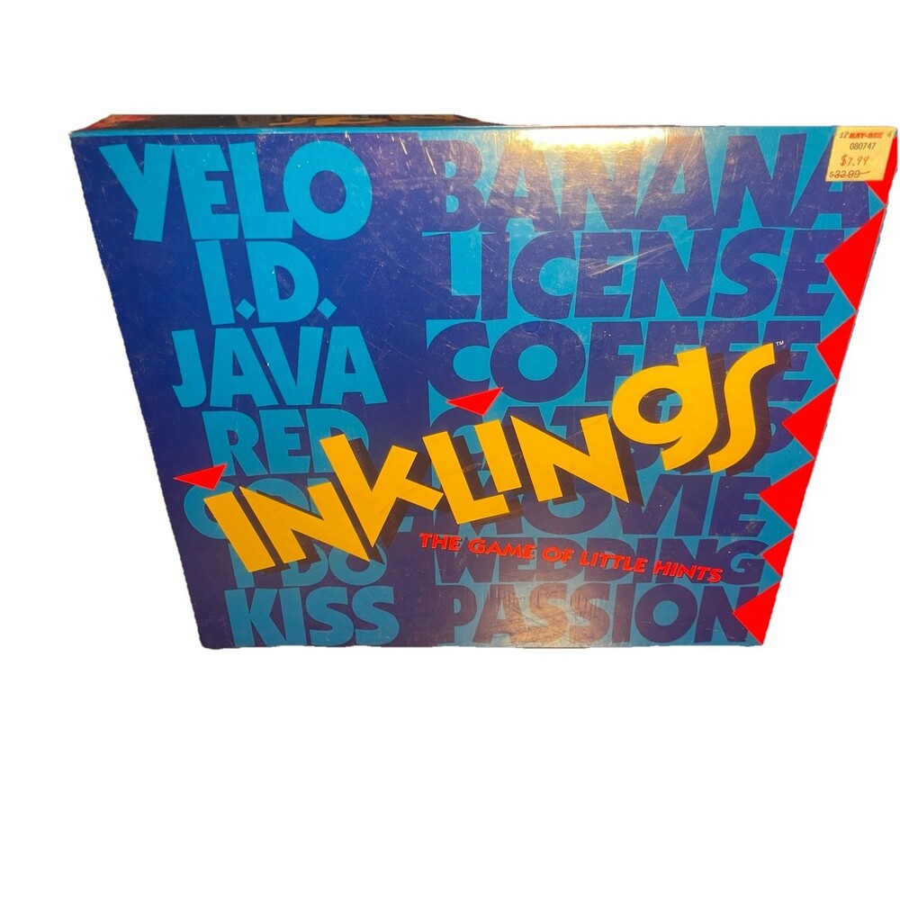 Inklings The Game of Little Hints Vintage 1993 Mattel Made in the USA. Brand New